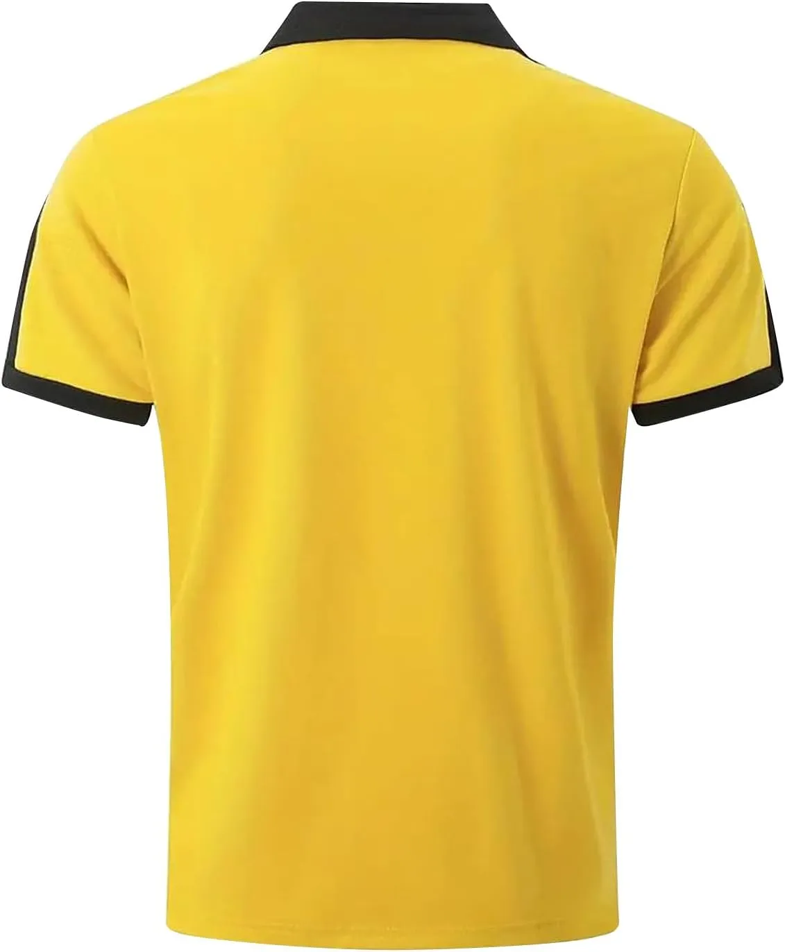 2024 Men's Retro Soft Polo Shirts Solid V Neck Short Sleeve Casual Polo T Shirt Block Slim Fit Golf Shirts with Pocket