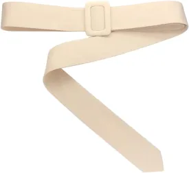 63" x 1.97" Trench Coat Belt Replacement No Hole Waist Band Fixed Buckle Tie Belt for Overcoat