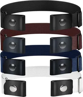 Belts for Women/Men Buckle Free Elastic Belt Invisible No Buckle Stretch Waist Belt For Jean Pants,Dresses,No Bulge