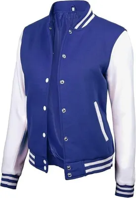 Bomber Varsity Jacket Women - Classic Letterman Jacket Woman in both Standard and Cropped Women Jacket Style