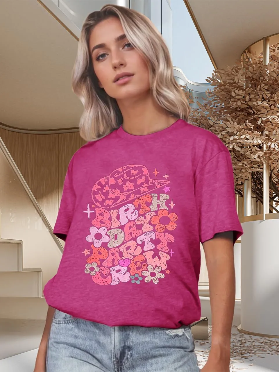 Country Music Women Tops Funny Graphic T-Shirt Cute Tops for Women Vintage Graphic Tees Letter Shirts for Women