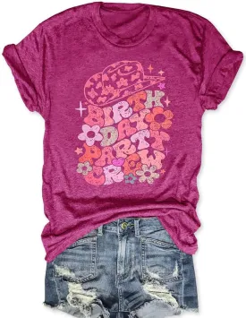 Country Music Women Tops Funny Graphic T-Shirt Cute Tops for Women Vintage Graphic Tees Letter Shirts for Women