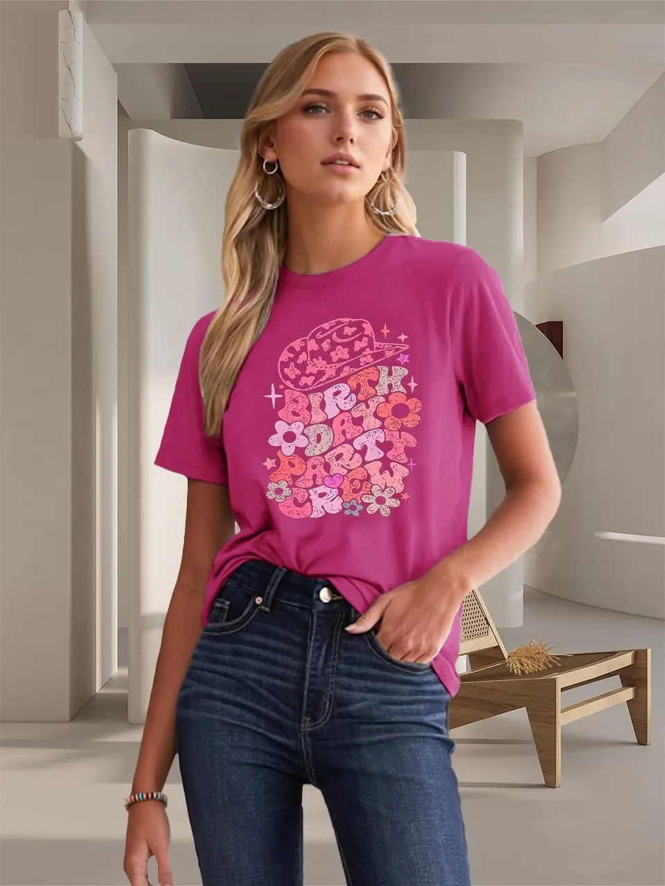 Country Music Women Tops Funny Graphic T-Shirt Cute Tops for Women Vintage Graphic Tees Letter Shirts for Women
