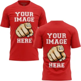 Custom Shirt for Men, ADD Your Image to Front and Back Printing, Customized Tshirts Design Your Own