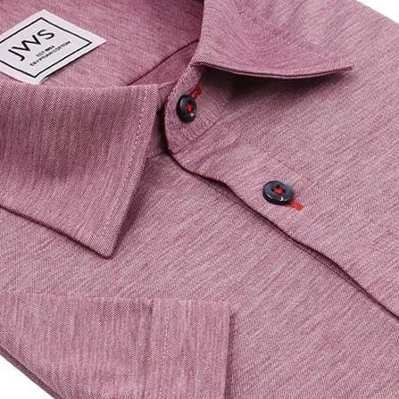 Dark Red Fine Pique Polo Shirt