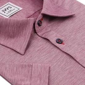 Dark Red Fine Pique Polo Shirt