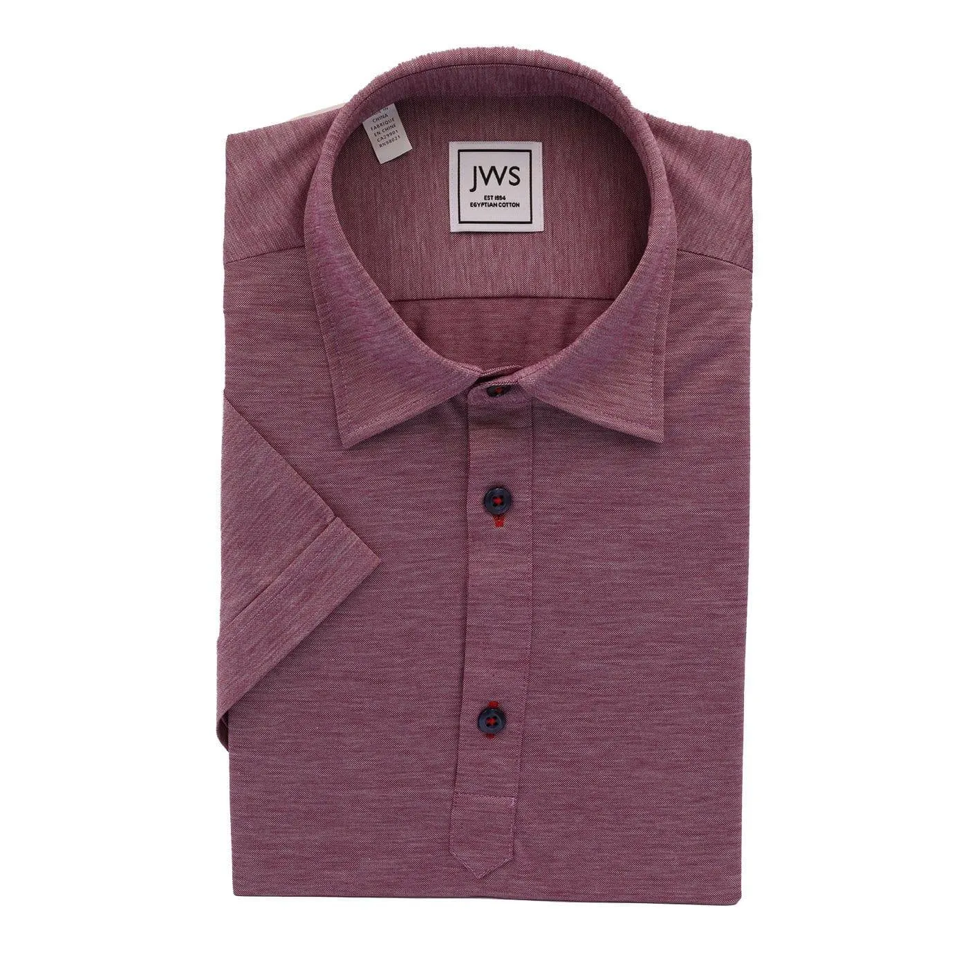 Dark Red Fine Pique Polo Shirt