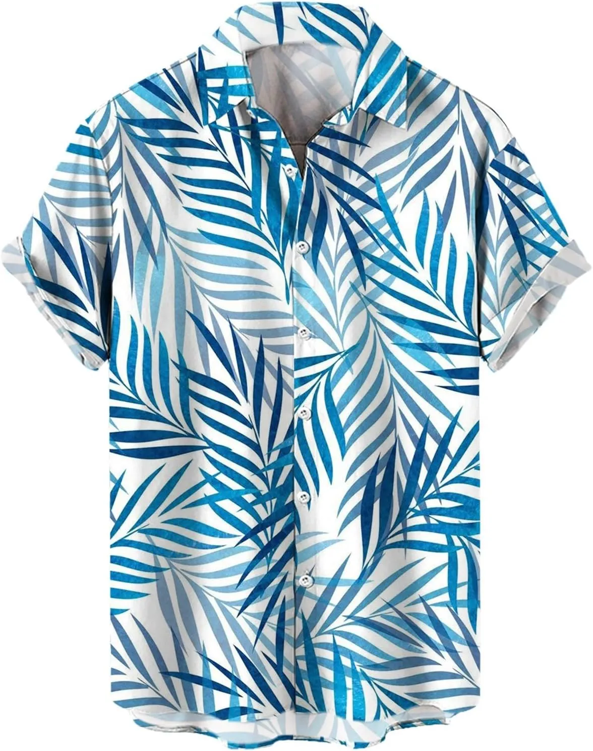 Hawaiian Shirt for Men Summer Short Sleeve Button Down Tropical Floral Beach Vacation Shirt for Beach,Pool Parties