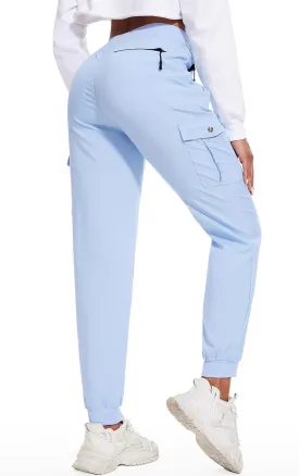 LadyJoy Cargo Pants Women Hiking Cargo Joggers for Women Lightweight Scrub Summer Pants with Pockets Golf Travel