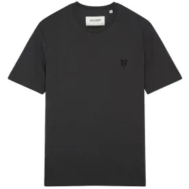 Lyle and Scott Mens Tonal Eagle T Shirt Gunmetal
