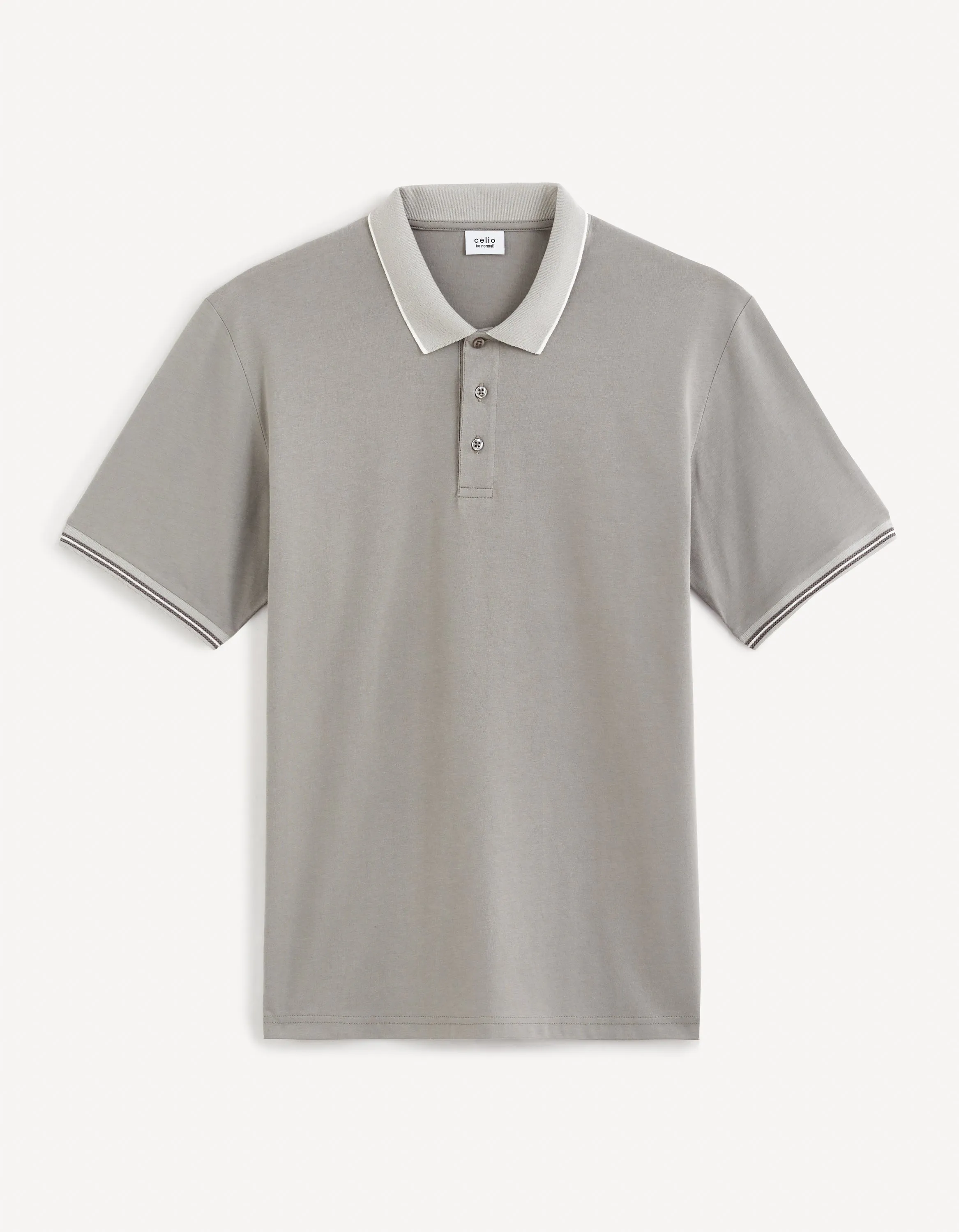 Men - Knitted - Polo Shirt - Long sleeves