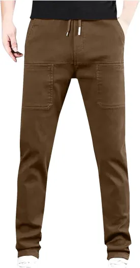 Mencomfy Cargo Pants Multipants - High Stretch Multi Pocket Durable Cargo Pants for Men Comfort Cargo Hiking Pant