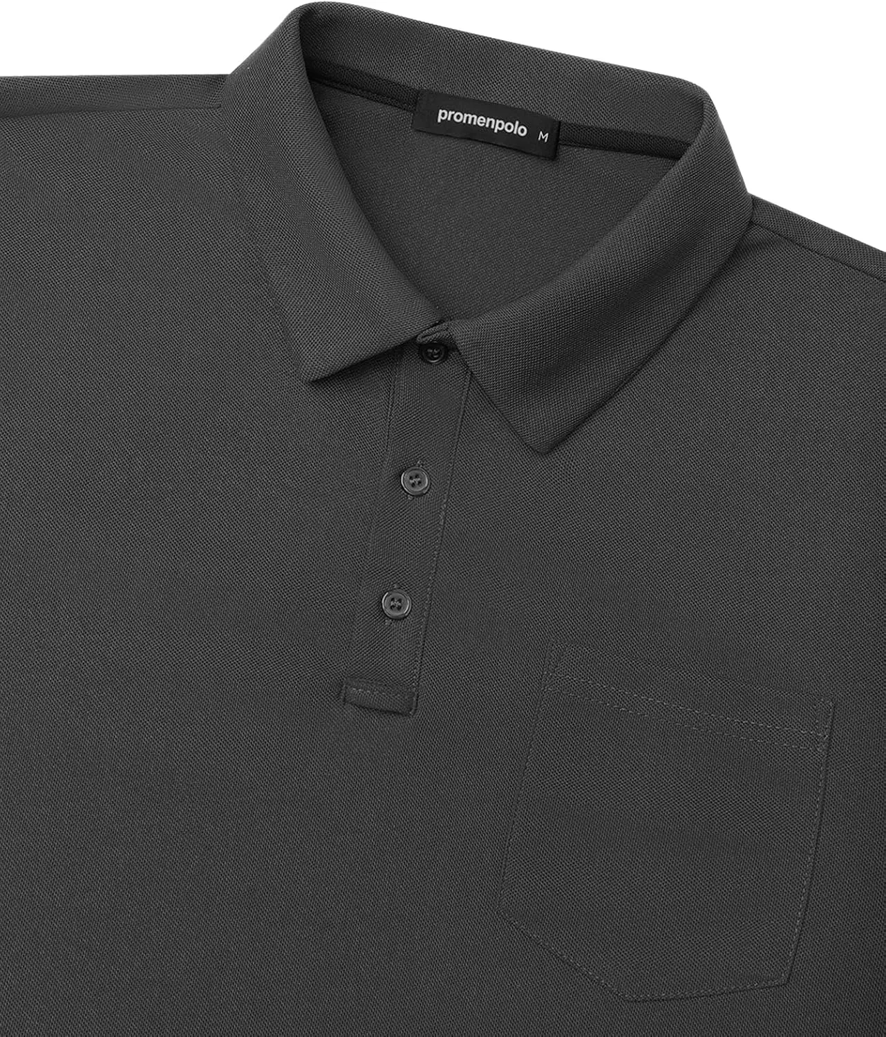 Men's Classic Short Sleeve Polo Shirt Casual Lightweight Solid Golf Shirts with Pocket
