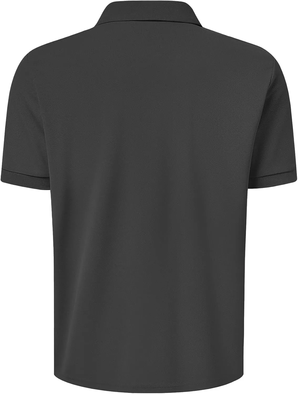 Men's Classic Short Sleeve Polo Shirt Casual Lightweight Solid Golf Shirts with Pocket