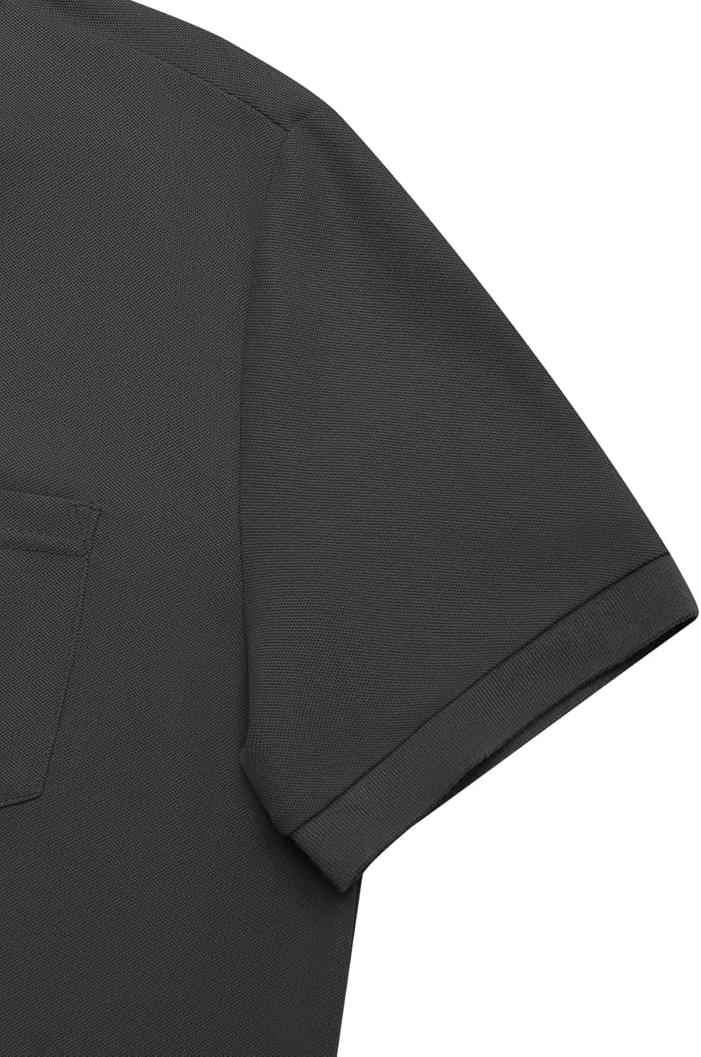 Men's Classic Short Sleeve Polo Shirt Casual Lightweight Solid Golf Shirts with Pocket