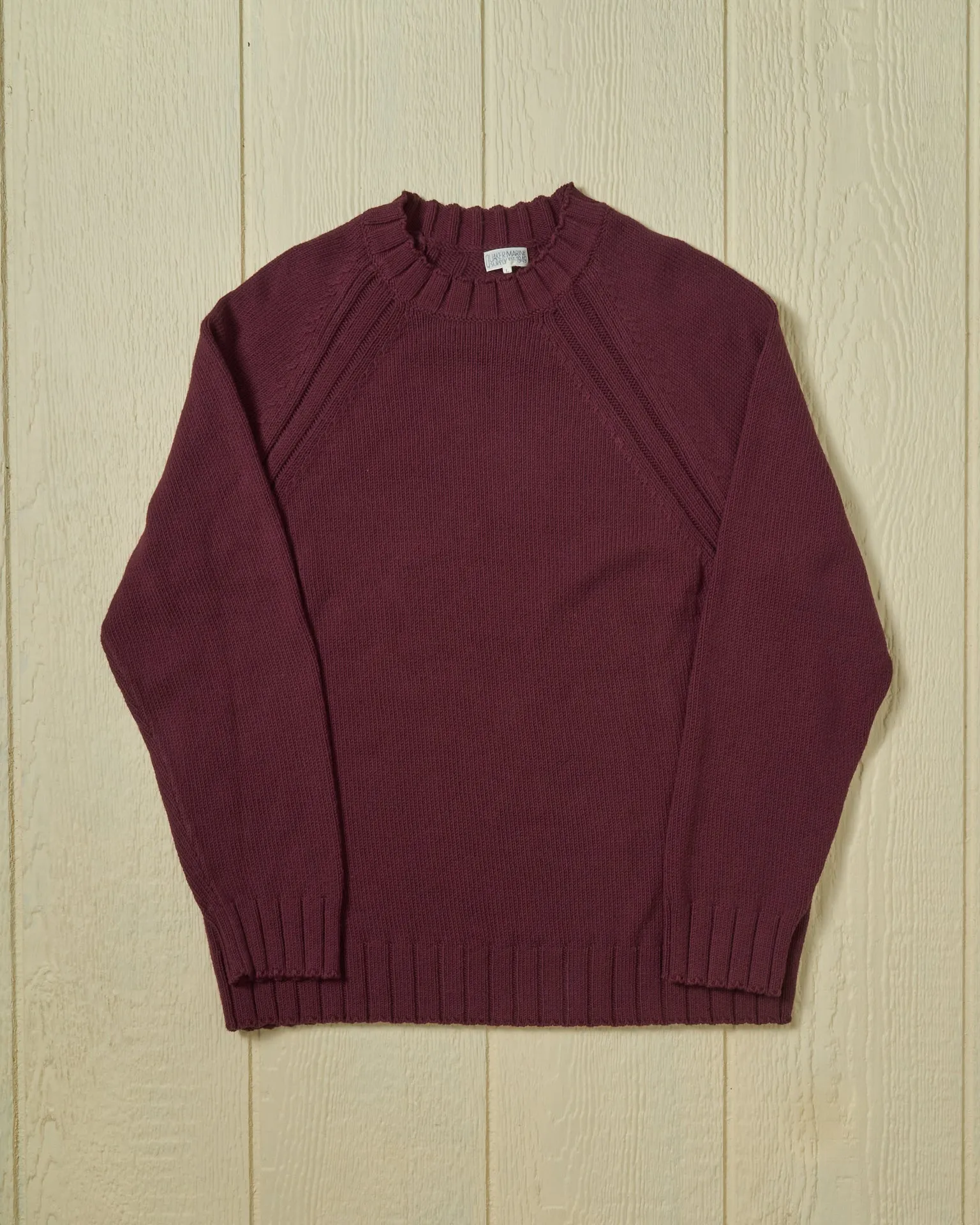 Quaker Crewneck Sweater in Merlot