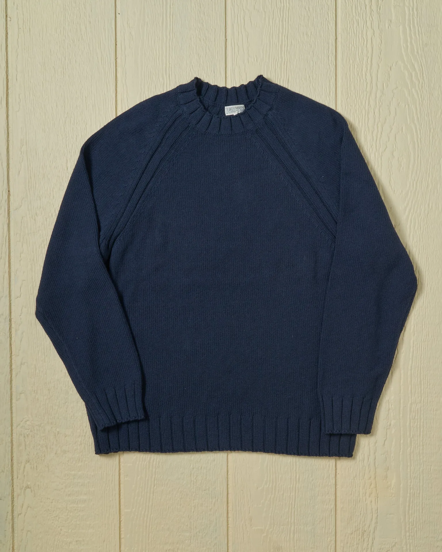 Quaker Crewneck Sweater in Navy
